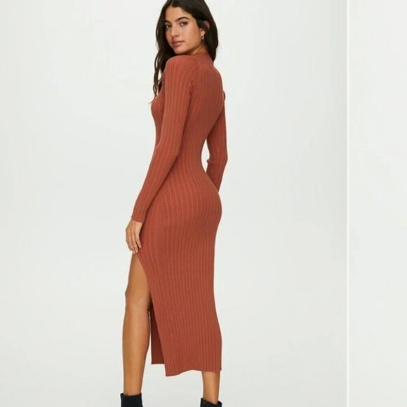 Aritzia Wilfred Alchemy Dress Long  Sleeve Bodycon Dress Size Small - Picture 2 of 10